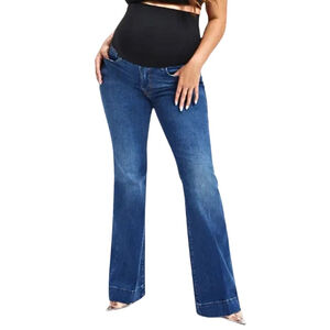Good American Tall Maternity Good Flare Trouser Jeans NEW Size 0/24